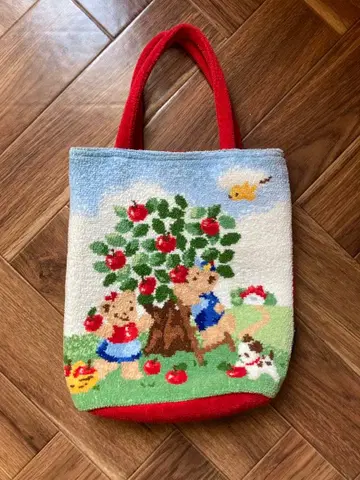 파밀리아 셔닐 직조 백 새상품급