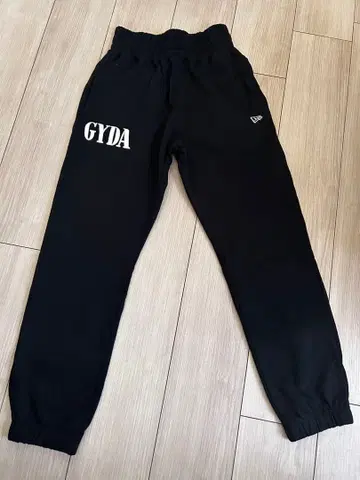 GYDA 블랙 조거 팬츠 우먼 S