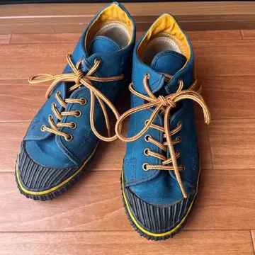 VANS 파랑 캔버스 하이컷 스니커즈