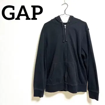 GAP 갭 지퍼 후드티 블랙