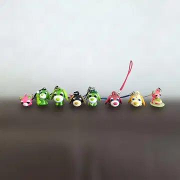 오차이누와 고양이 2마리 캐릭터 스트랩 8개 세트