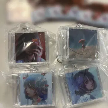 와타보쿠 미니 CD 키링 4종 세트