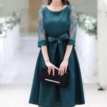 POURVOUS A라인 원피스 XXL 빅 사이즈