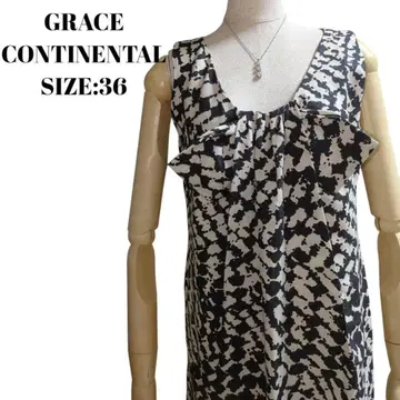 GRACE CONTINENTAL 슬리브리스 원피스 타이다이 패턴 36