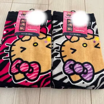 시마무라 헬로키티 일광화상 키티 페이스 타월 2개 세트