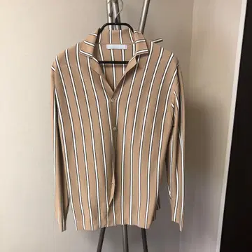 ESTNATION 베이지 스트라이프 가디건