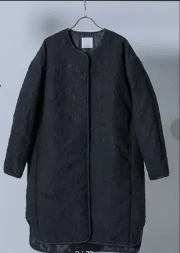 GENE HEAVENS 칼라리스 하프 코트 블랙 배송비 포함