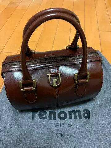 가격 인하! renoma 브라운 가죽 핸드백