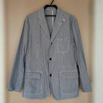 남성용 유니클로 스트라이프 자켓 L 사이즈