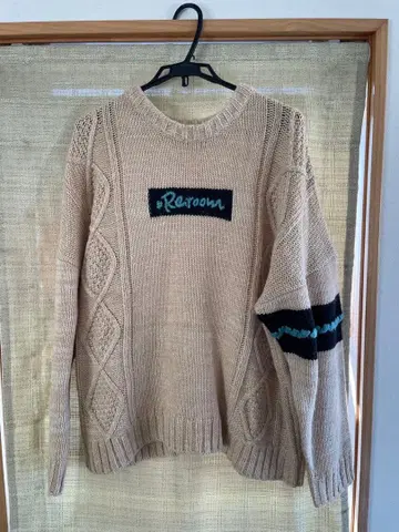 Reroom 리룸 케이블 니트 스웨터 베이지