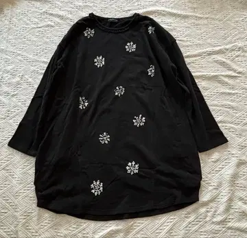 꽃무늬 원피스 블랙