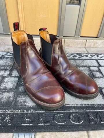 AVIREX AV2700 사이드 고어 부츠 브라운 US9.5