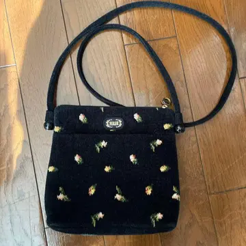 FEILER 코듀로이 꽃무늬 숄더백