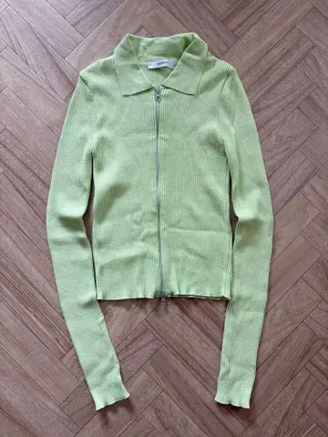 AMOMENTO 그린 리브 가디건