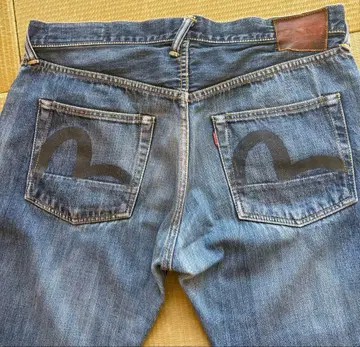 EVISU No2 블랙 갈매기 W36