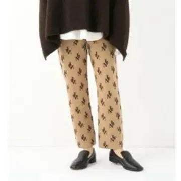 IENA 로고 팬츠 베이지 프리 사이즈