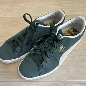 Puma Suede 다크 그린 스니커즈
