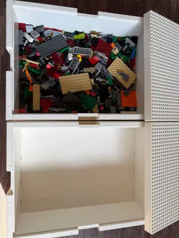 레고 수납 박스 화이트 IKEA