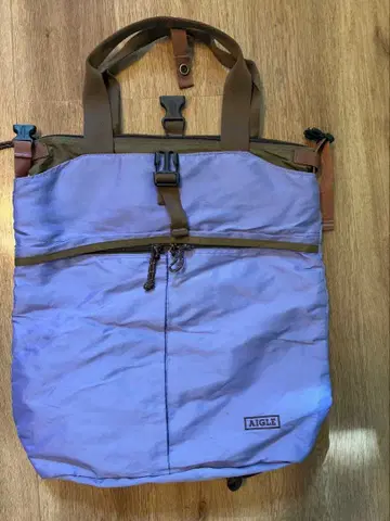 [AIGLE] 2way 나일론 백팩 보라색