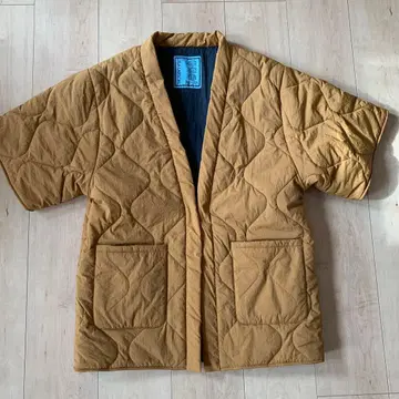 브라운 퀼팅 가디건 단텐