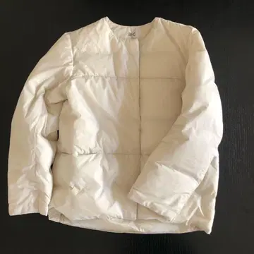 UNIQLO:C 유니클로 씨 라이트 다운 자켓 화이트 S 사이즈