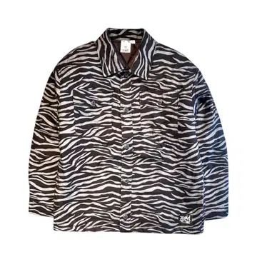 X-girl 아우터 제브라 패턴 블랙 M 사이즈 여성용