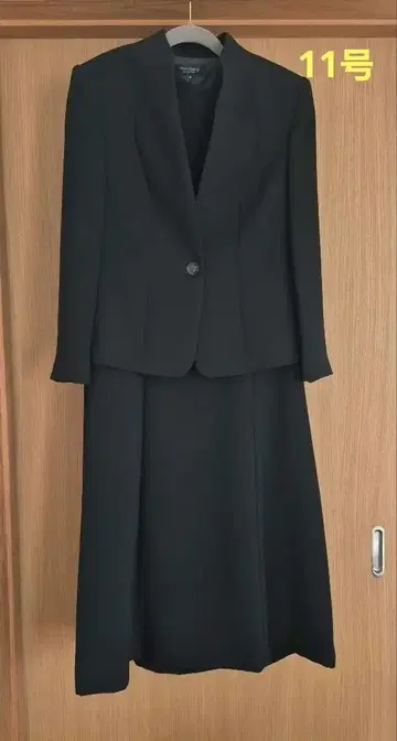 여성용 블랙 포멀 자켓 원피스 세트 11호