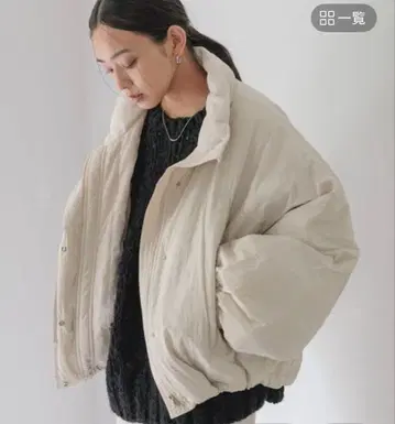 미사용 새상품 LOWRYSFARM 몬스터 숏코트 아이보리 다운