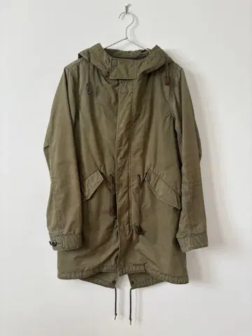 라운지 리자드 라이너 포함 모즈 코트 카키