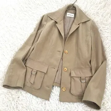 스테리아 코듀로이 사파리 자켓 아우터 베이지