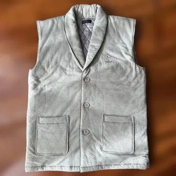 TOROY 스트라이프 패턴 다운 베스트 L 사이즈