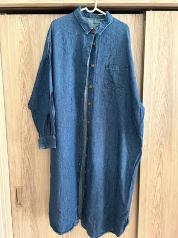 데님 셔츠 원피스 L