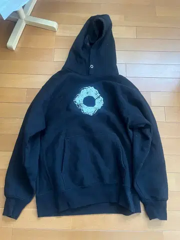 후지 군 착용 Sooty 헤비 웨이트 후디 블랙