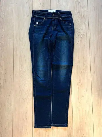 SOMETHING 스키니 데님 팬츠 다크 컬러 블루