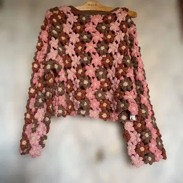 ZARA 보타니컬 크로셰 니트 긴팔