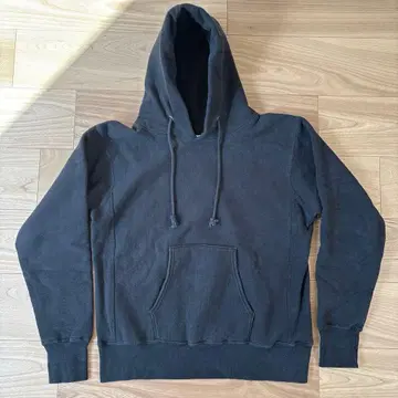 챔피온 리버스 위브 짧은 기장 후드티 무지 M USA제 빨간색 택 복각