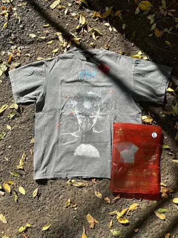 GINSENG STRIP 아키라 AKIRA 페이드 블랙 T셔츠