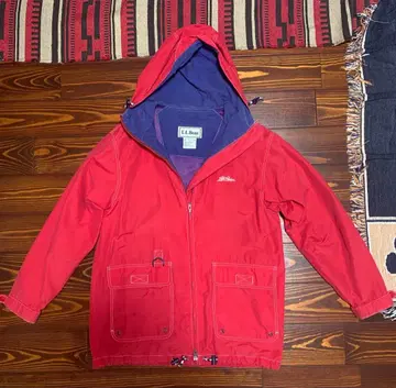 90s L.L.Bean 자수 로고 마운틴 후드티