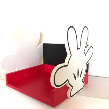 디즈니 미키 핸드 책꽂이 잡화 정리함