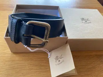 [ 새상품 ] 일비종떼 IL BISONTE 블랙 가죽 벨트