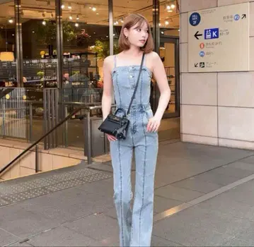 데님 살로펫 스트레이트 레그