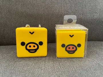 키이로이토리 페이스 큐브 칫솔꽂이 동전 지갑