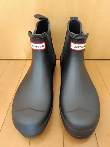 HUNTER 블랙 숏 레인부츠