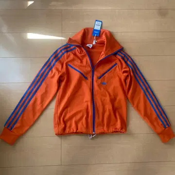 adidas 오렌지 집업 자켓 L