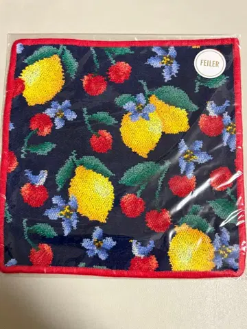 [미사용 새상품] 페이러 손수건 체리쉬유 체리 레몬