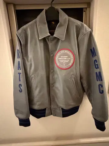 RATS 랏츠 가죽 아워드 자켓 바시티 자켓