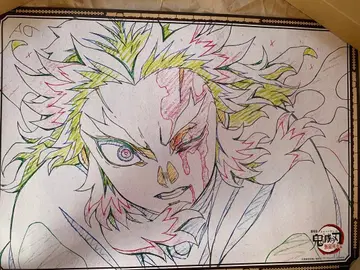 귀멸의 칼날 무한열차편 제2기 W 찬스 렌고쿠 쿄쥬로 다이닝 포스터