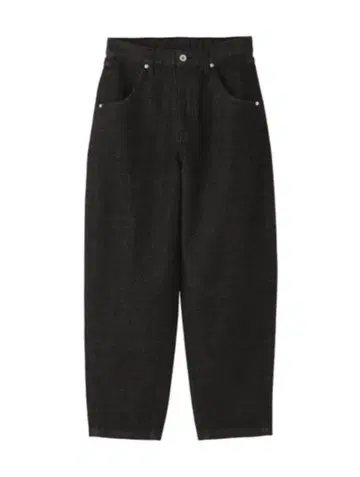 무인양품 나무 열매로 만든 카포크 혼방 데님 배럴 팬츠 S