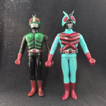 쇼와 레트로 당시물 가면라이더 2호 가면라이더 X 소프트 비닐 정크제품