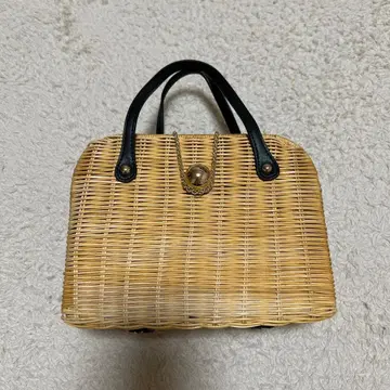 릴리 브라운 바스켓백 빈티지풍 라탄백